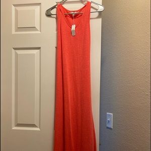 Floor length. Coral. Small. Charming Charlie.